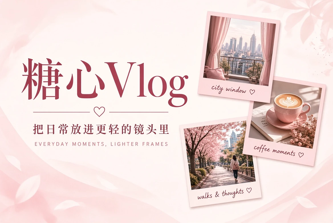 糖心Vlog日常记录品牌封面